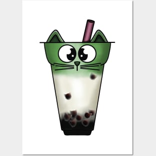 Boba Meow Tea Posters and Art